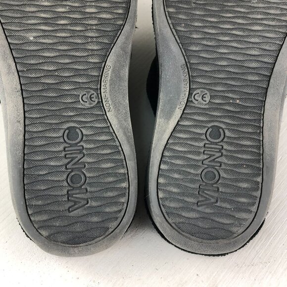 Vionic Women's Size 5 Pauline Black Open Toe Faux Fur Slip On Slippers Sandals - Picture 10 of 14